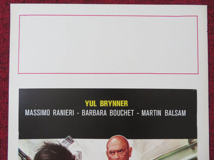 CON LA RABBIA AGLI OCCHI ITALIAN LOCANDINA POSTER YUL BRYNNER M. RANIERI 1976 Rendezvous Cinema Movie posters