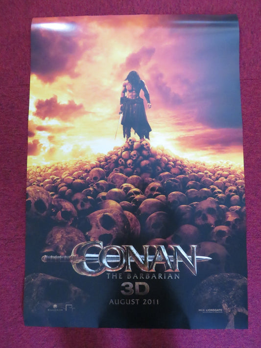 CONAN THE BARBARIAN 3D - B US ONE SHEET ROLLED POSTER JASON MOMOA 2011 Rendezvous Cinema Movie posters