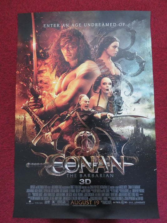 CONAN THE BARBARIAN 3D - C US ONE SHEET ROLLED POSTER JASON MOMOA 2011 Rendezvous Cinema Movie posters