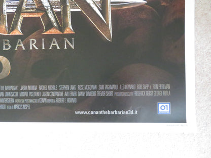 CONAN THE BARBARIAN 3D ITALIAN 2 FOGLIO POSTER JASON MOMOA RON PERLMAN 2011 Rendezvous Cinema Movie posters