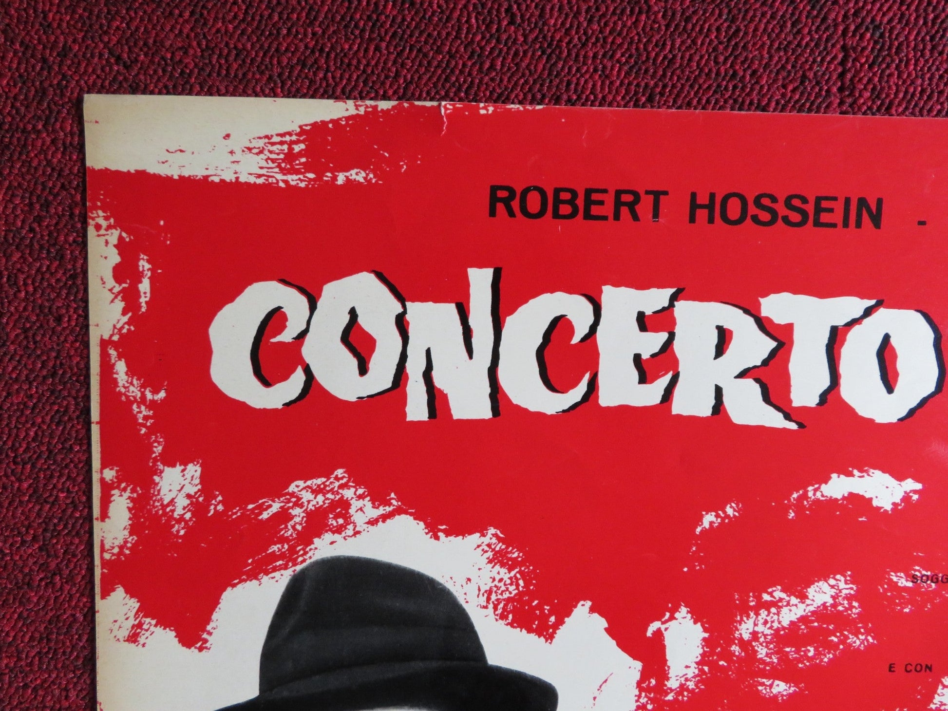 CONCERTO PER UN ASSASSINO ITALIAN FOGLIO POSTER ROBERT HOSSEIN PISIER 1964 Rendezvous Cinema Movie posters
