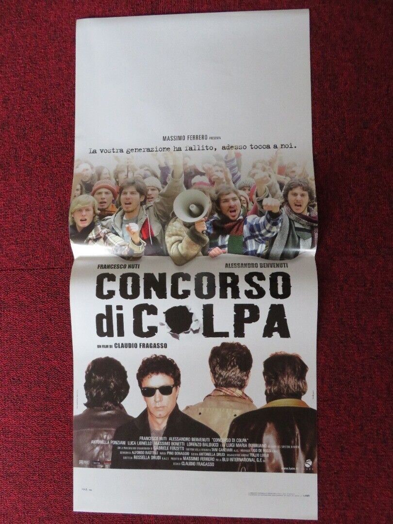 CONCORSO DI COLPA ITALIAN LOCANDINA (27.5"x13") POSTER FRANCESCO 2004 Movie posters