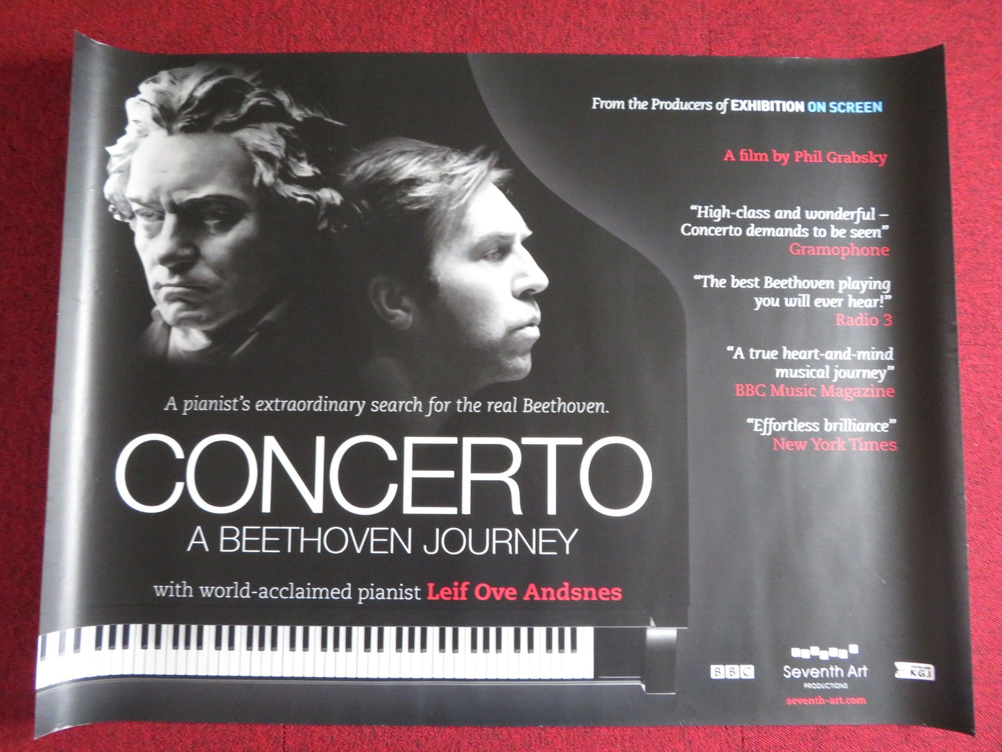 CONERTO: A BEETHOVEN JOURNEY UK QUAD (30"x 40") ROLLED POSTER LEIF OVE 2015 Rendezvous Cinema Movie posters
