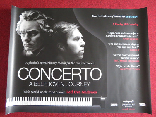 CONERTO: A BEETHOVEN JOURNEY UK QUAD (30"x 40") ROLLED POSTER LEIF OVE 2015 Rendezvous Cinema Movie posters