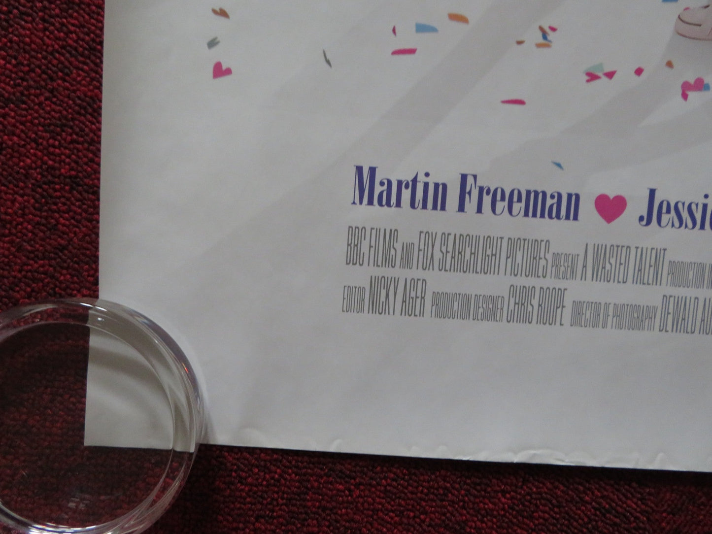 CONFETTI UK QUAD (30"x 40") ROLLED POSTER MARTIN FREEMAN ROBERT WEBB 2006 Rendezvous Cinema Movie posters