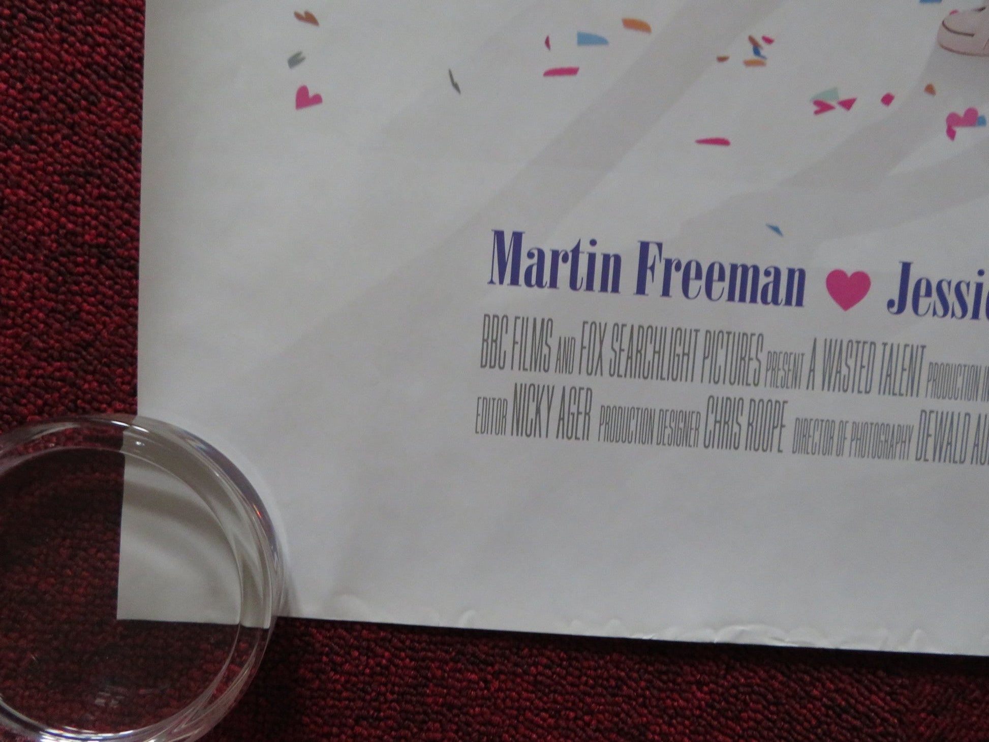 CONFETTI UK QUAD (30"x 40") ROLLED POSTER MARTIN FREEMAN ROBERT WEBB 2006 Rendezvous Cinema Movie posters