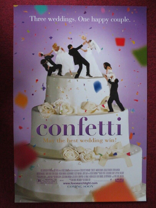 CONFETTI US ONE SHEET ROLLED POSTER MARTIN FREEMAN STEPEHN MANGAN 2006 Movie posters