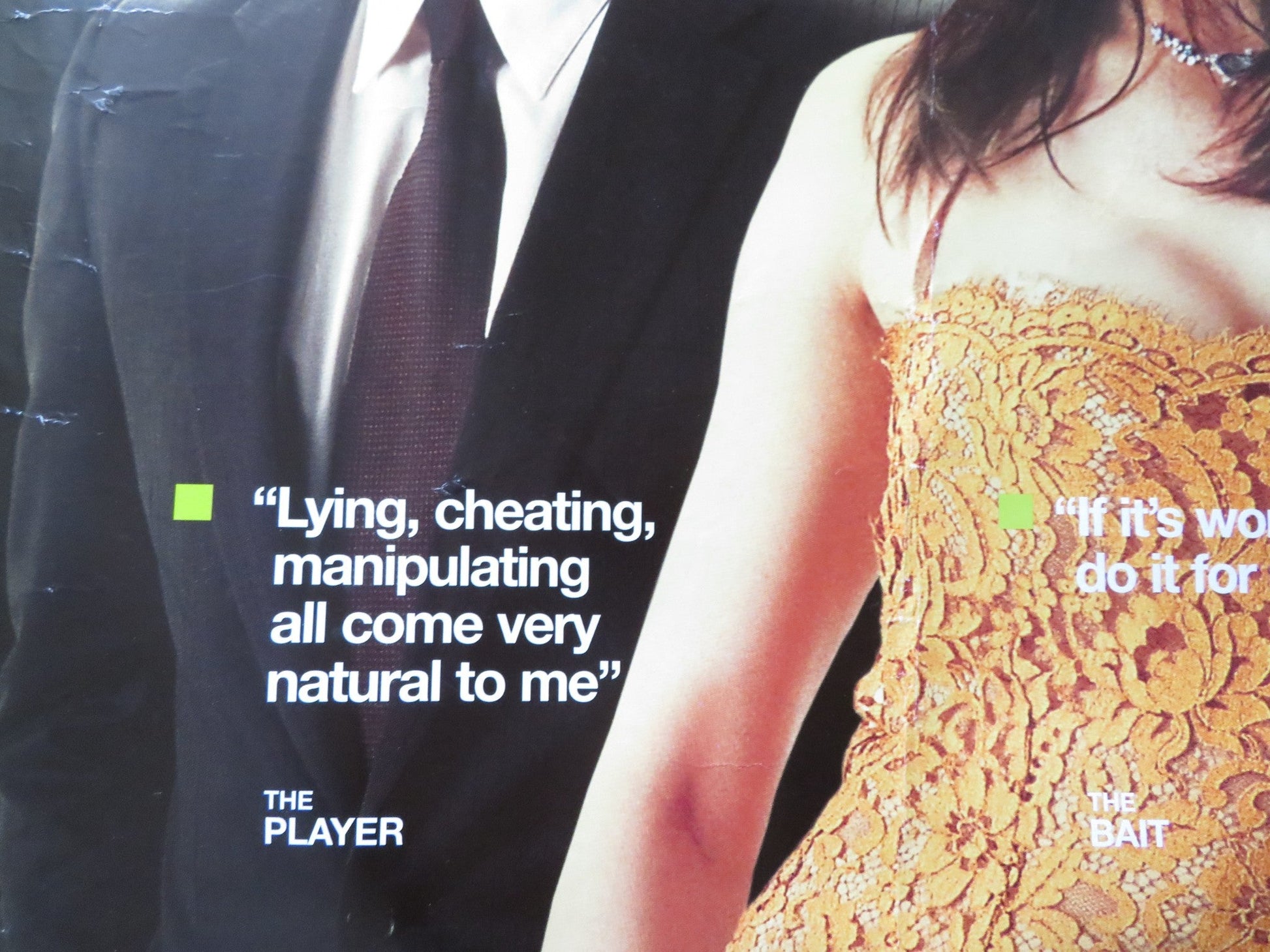 CONFIDENCE UK QUAD (30"x 40") ROLLED POSTER EDWARD BURNS RACHEL WEISZ 2003 Rendezvous Cinema Movie posters