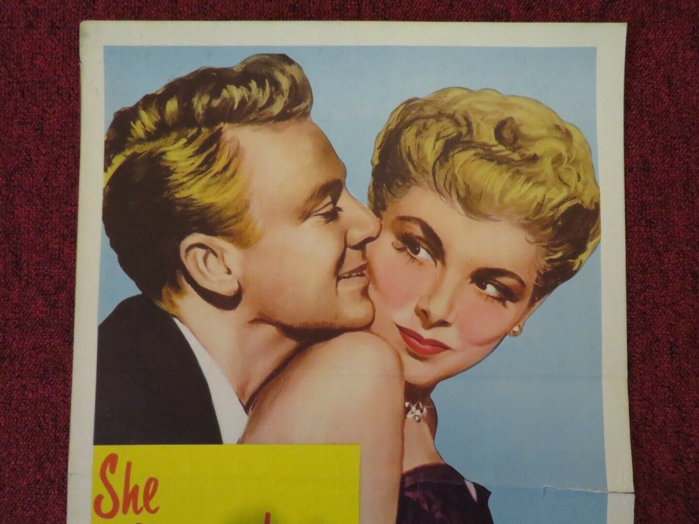 CONFIDENTIALLY CONNIE US INSERT (14"x 36") POSTER JANET LEIGH VAN JOHNSON 1953 Movie posters