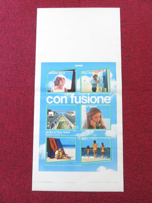 CON..FUSIONE / CON.. FUSION - B ITALIAN LOCANDINA POSTER CARLOTTA NATOLI 1980 Rendezvous Cinema Movie posters