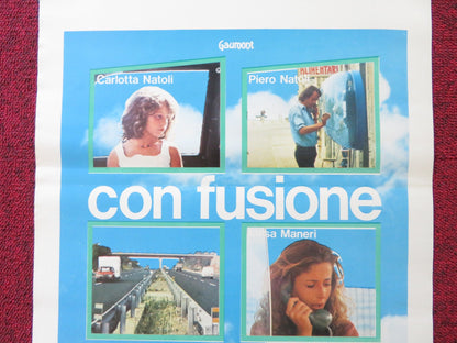 CON..FUSIONE / CON.. FUSION - B ITALIAN LOCANDINA POSTER CARLOTTA NATOLI 1980 Rendezvous Cinema Movie posters