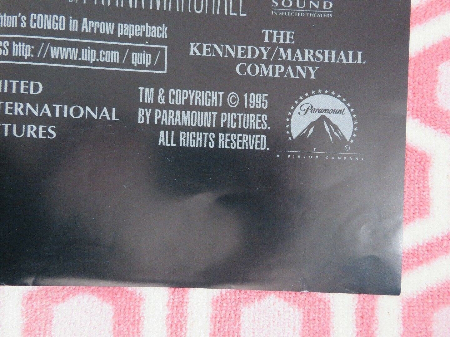 CONGO UK ORIGINAL QUAD POSTER MICHAEL CHRICHTON BIG MONKEY POSTER Movie posters