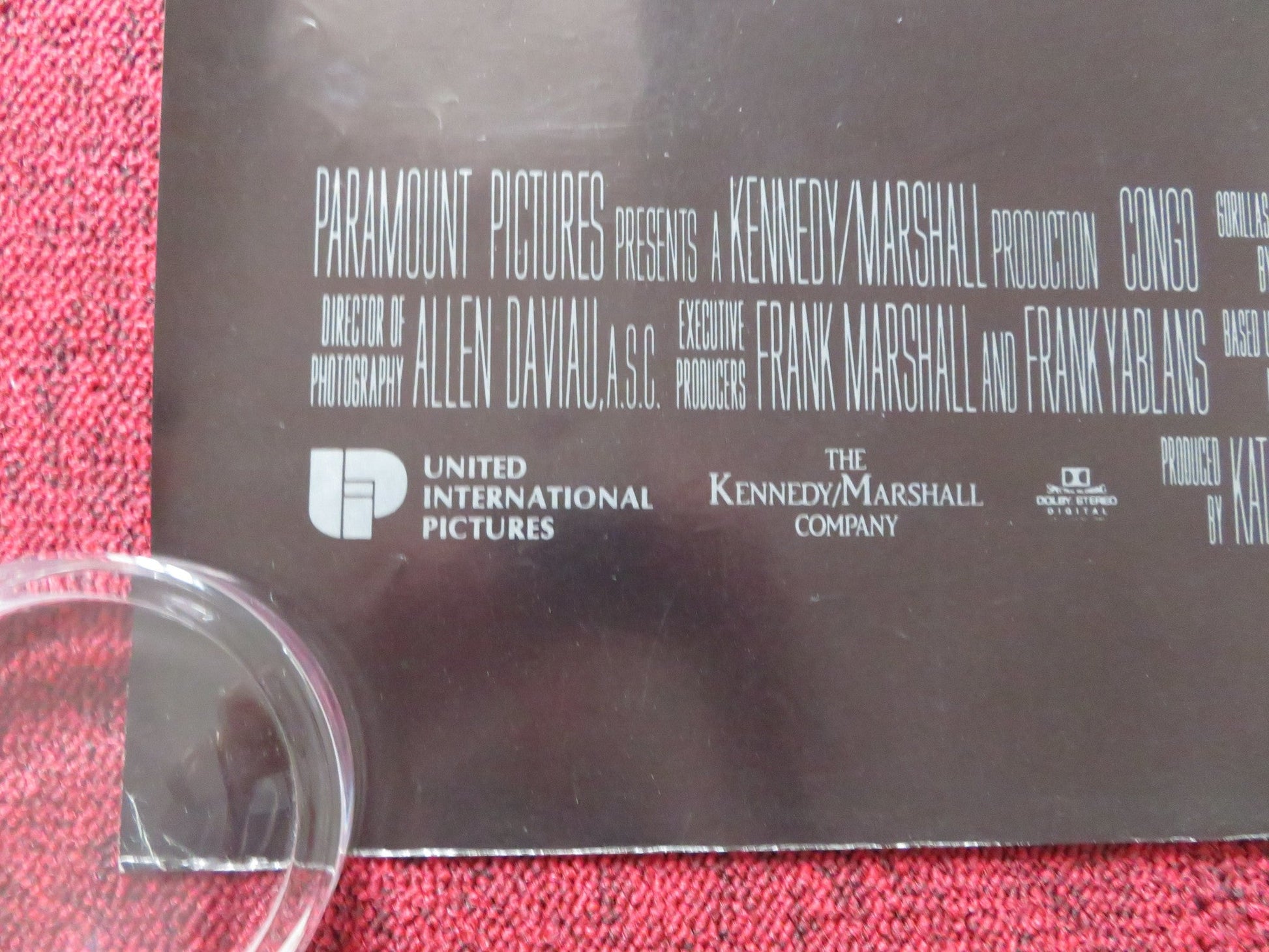 CONGO UK QUAD (30"x 40") ROLLED POSTER LAURA LINNEY DYLAN WALSH 1995 Rendezvous Cinema Movie posters