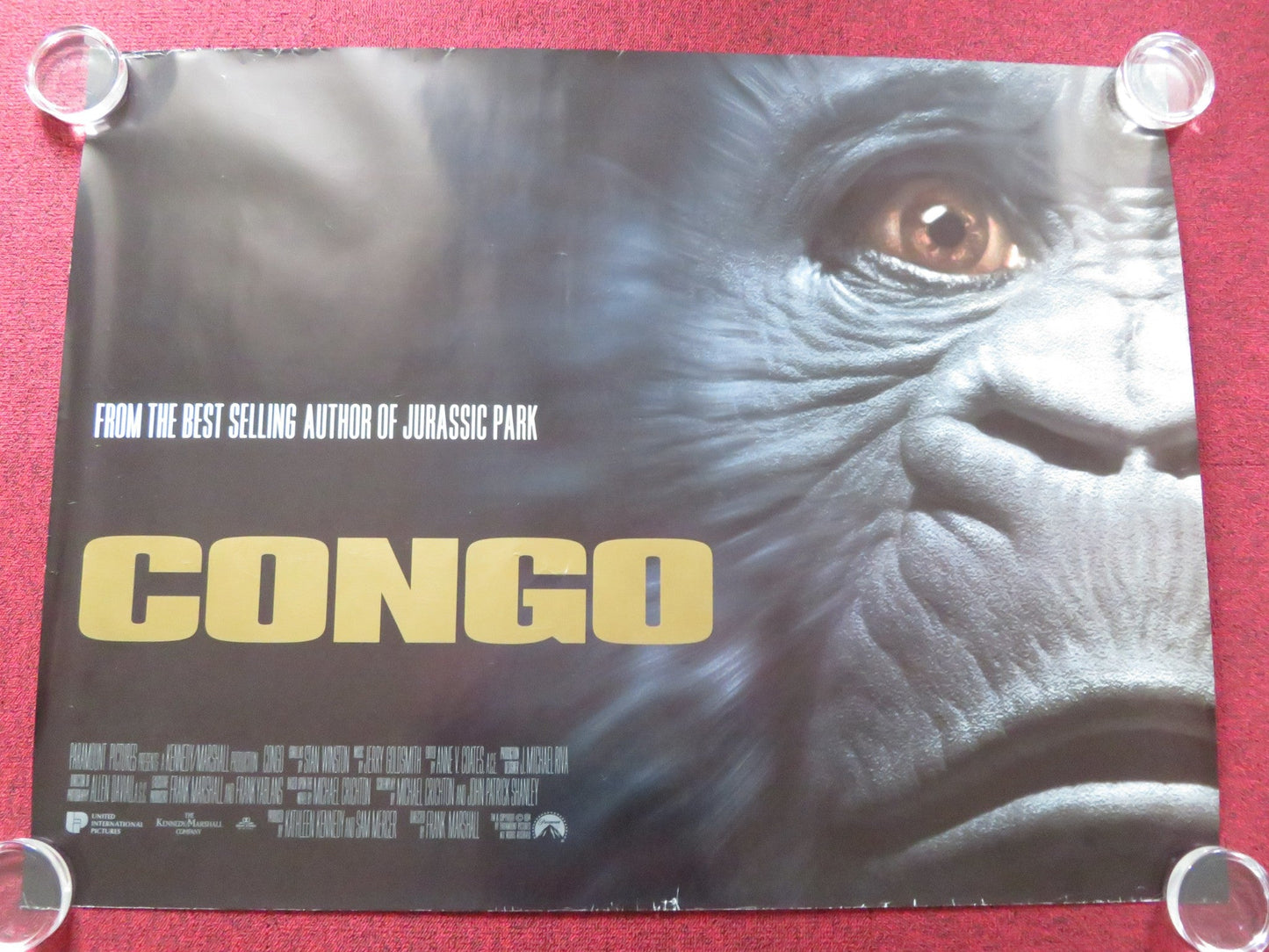CONGO UK QUAD (30"x 40") ROLLED POSTER LAURA LINNEY DYLAN WALSH 1995 Rendezvous Cinema Movie posters