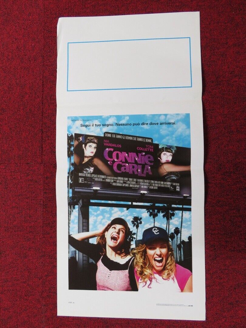 CONNIE AND CARLA ITALIAN LOCANDINA (27.5"x13") POSTER N VARDALOS T COLLETTE '04 Movie posters
