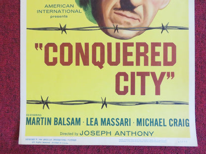 CONQUERED CITY US INSERT (14"x 36") POSTER DAVID NIVEN BEN GAZZARA 1965 Rendezvous Cinema Movie posters
