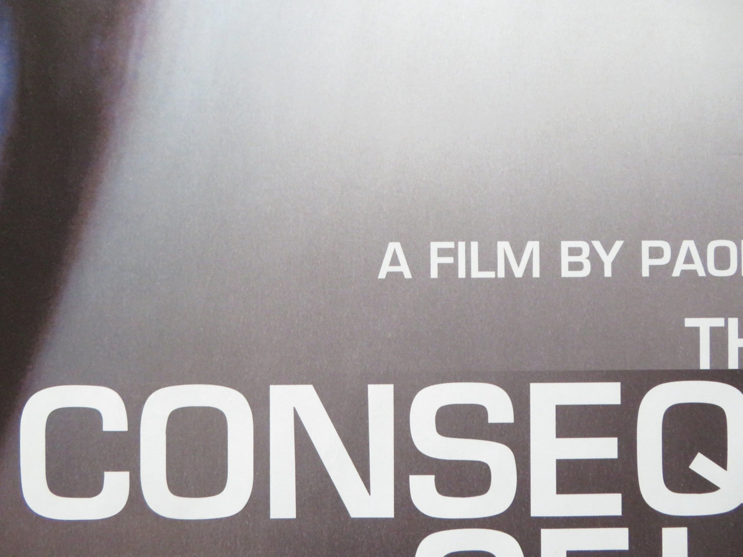 CONSEQUENCES OF LOVE UK QUAD (30"x 40") ROLLED POSTER TONI SERVILLO 2004 Rendezvous Cinema Movie posters