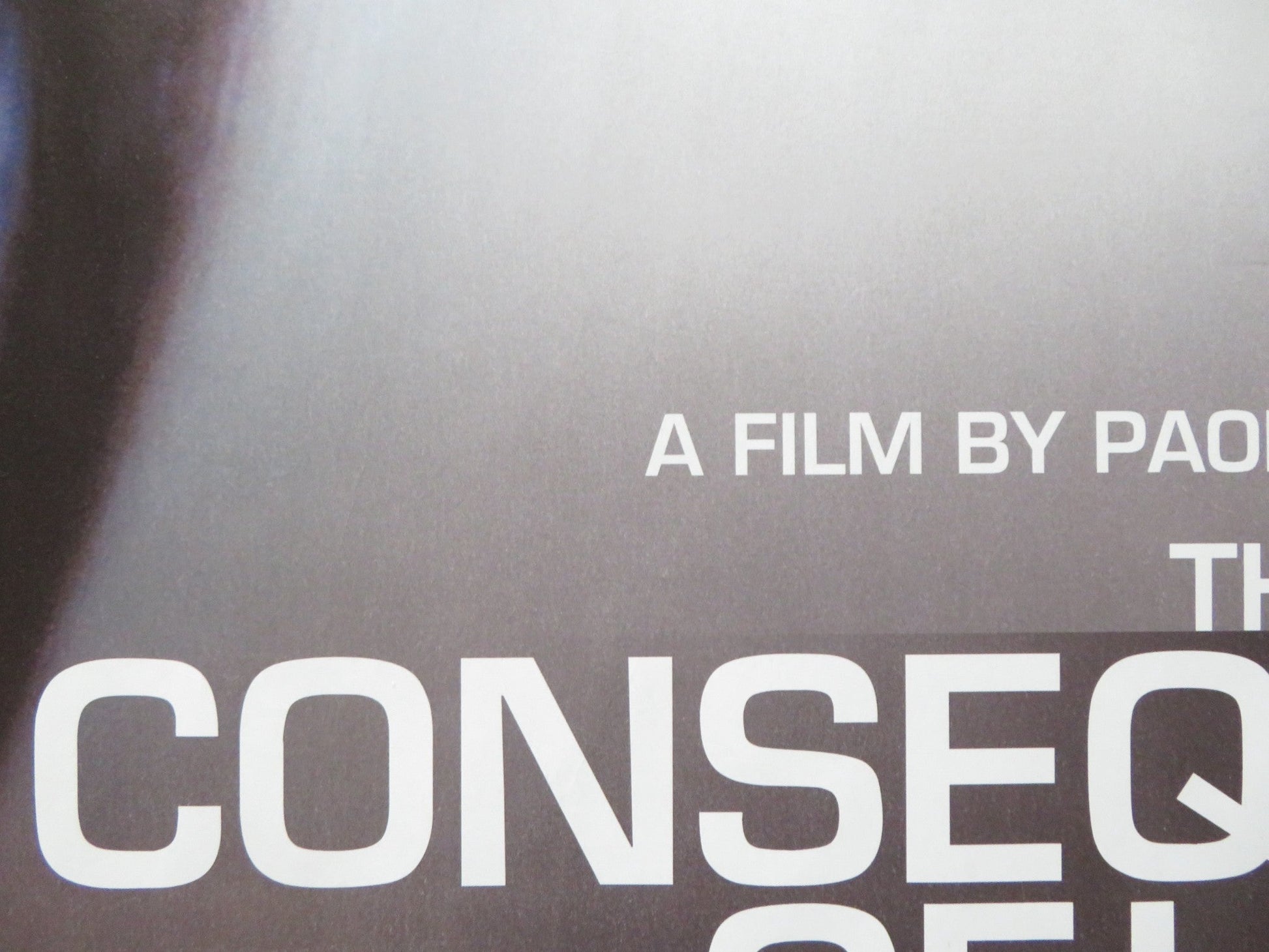 CONSEQUENCES OF LOVE UK QUAD (30"x 40") ROLLED POSTER TONI SERVILLO 2004 Rendezvous Cinema Movie posters