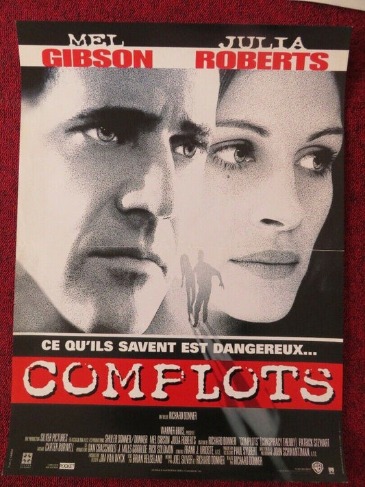 CONSPIRACY THEORY FRENCH (15"x 21") POSTER MEL GIBSON JULIA ROBERTS 1997 Movie posters