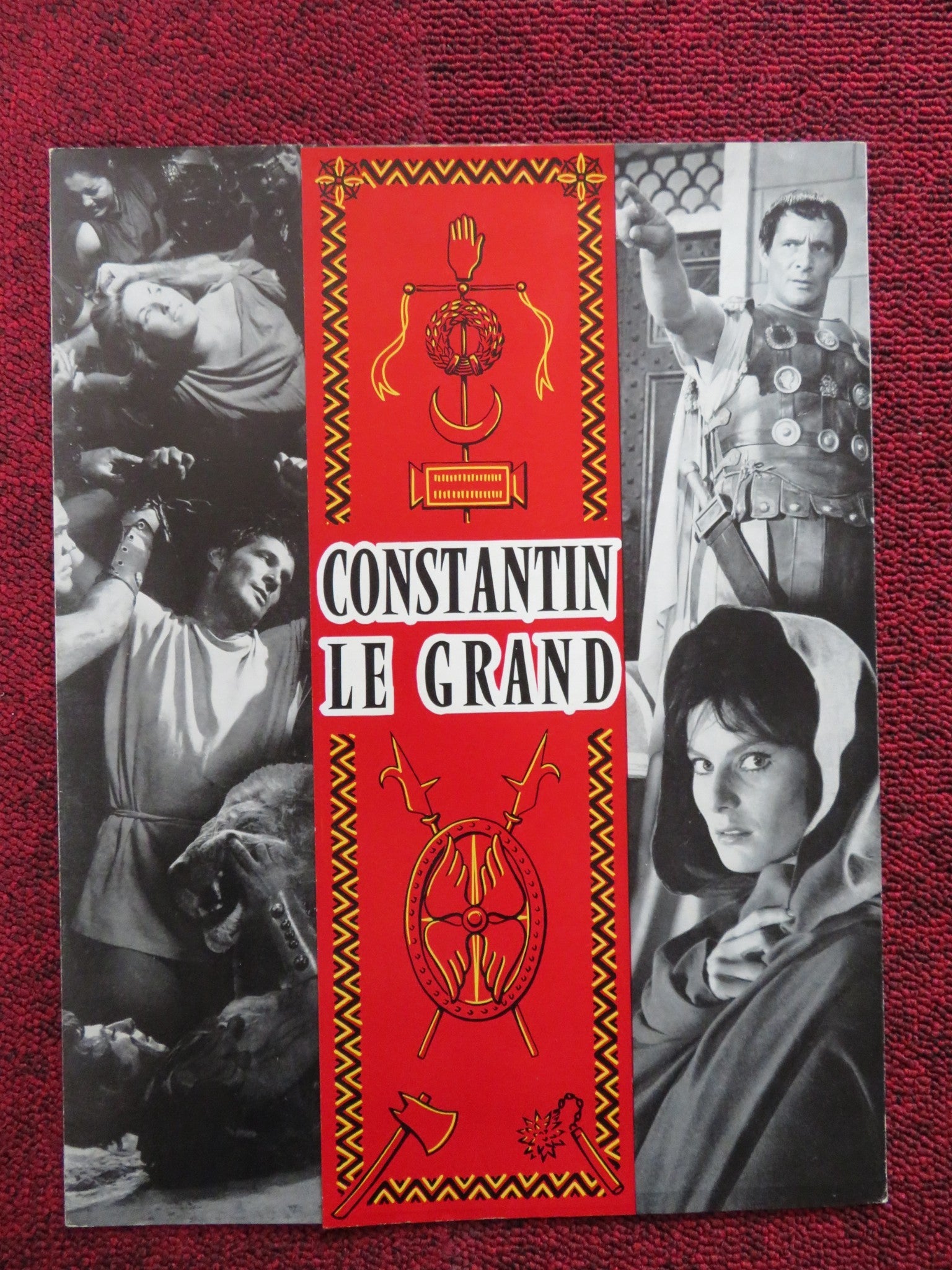 CONSTANTINE AND THE CROSS FRENCH BROCHURE CORNEL WILDE BELINDA LEE 1961 Rendezvous Cinema Movie posters