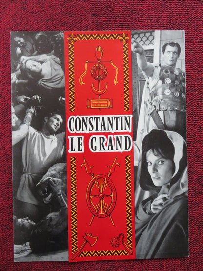 CONSTANTINE AND THE CROSS FRENCH BROCHURE CORNEL WILDE BELINDA LEE 1961 Rendezvous Cinema Movie posters