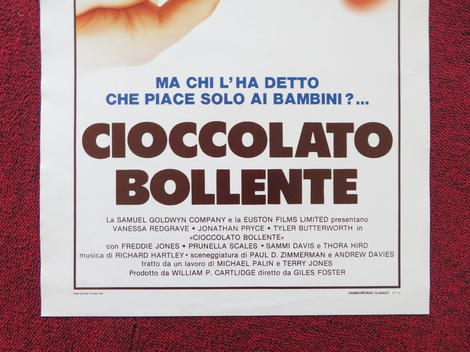 CONSUMING PASSIONS ITALIAN LOCANDINA POSTER TYLER BUTTERWORTH J. PRYCE 1988 Rendezvous Cinema Movie posters