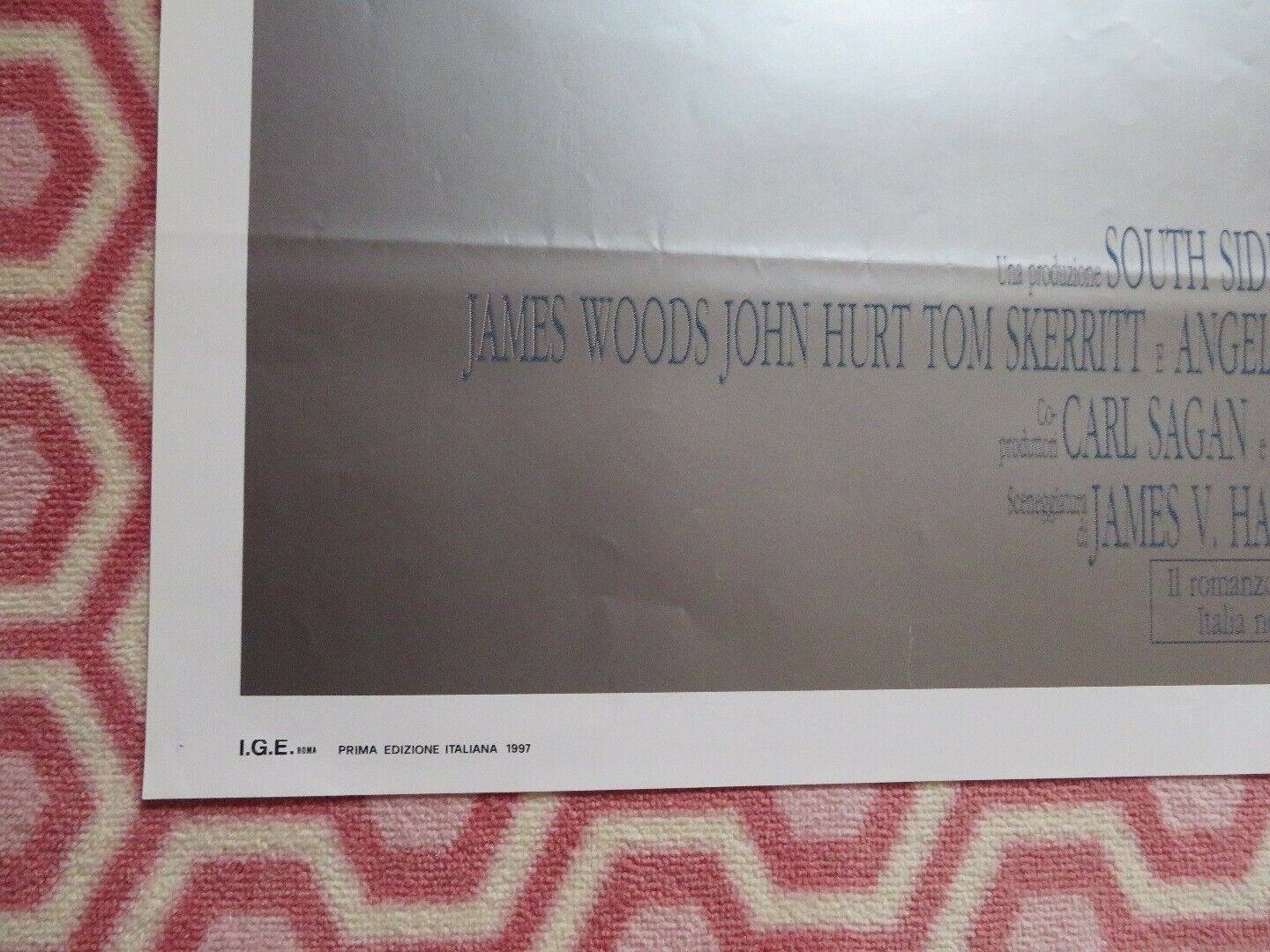 CONTACT ITALIAN 2 FOGLIO (55"x 39") POSTER JODIE FOSTER MATTHEW MCCONAUGHEY 1997 Movie posters