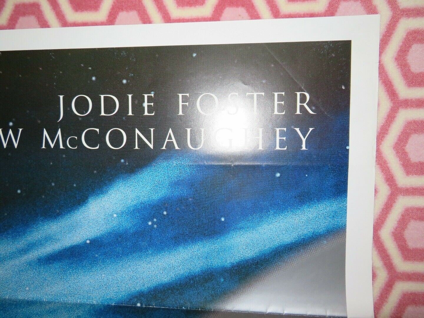 CONTACT ITALIAN 2 FOGLIO (55"x 39") POSTER JODIE FOSTER MATTHEW MCCONAUGHEY 1997 Movie posters