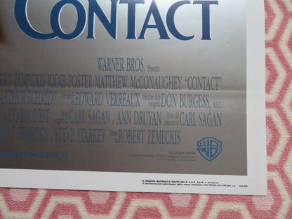 CONTACT ITALIAN 2 FOGLIO (55"x 39") POSTER JODIE FOSTER MATTHEW MCCONAUGHEY 1997 Movie posters