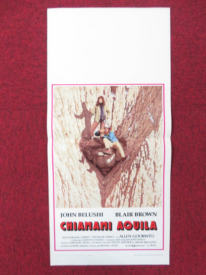 CONTINENTAL DIVIDE ITALIAN LOCANDINA POSTER JOHN BELUSHI BLAIR BROWN 1982 Rendezvous Cinema Movie posters