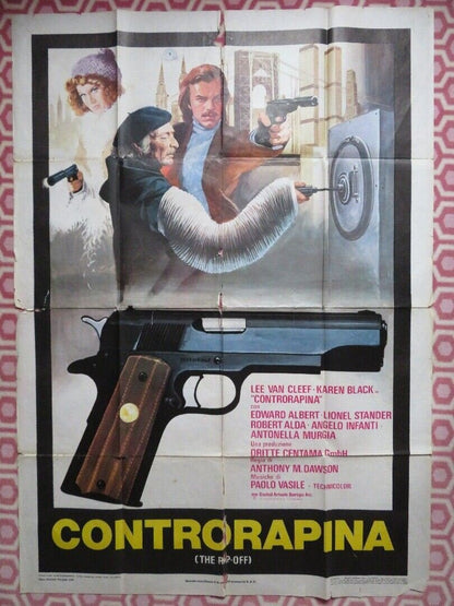CONTRORAPINA / SQUEEZE ITALIAN 2 FOGLIO (55"x 39") POSTER LEE VAN CLEEF 1978 - Rendezvous Cinema