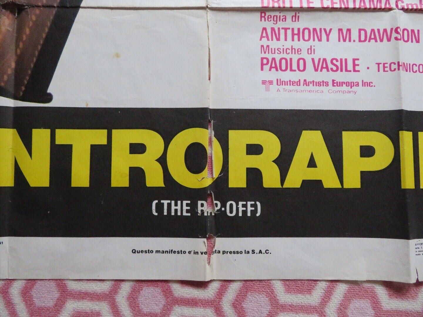 CONTRORAPINA / SQUEEZE ITALIAN 2 FOGLIO (55"x 39") POSTER LEE VAN CLEEF 1978 - Rendezvous Cinema