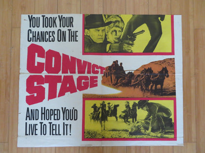 CONVICT STAGE FOLDED US ONE SHEET POSTER HARRY LAUTER DONALD BARRY 1965 Rendezvous Cinema Movie posters