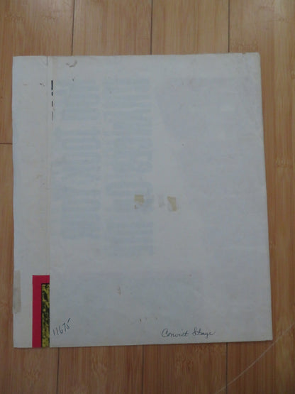CONVICT STAGE FOLDED US ONE SHEET POSTER HARRY LAUTER DONALD BARRY 1965 Rendezvous Cinema Movie posters