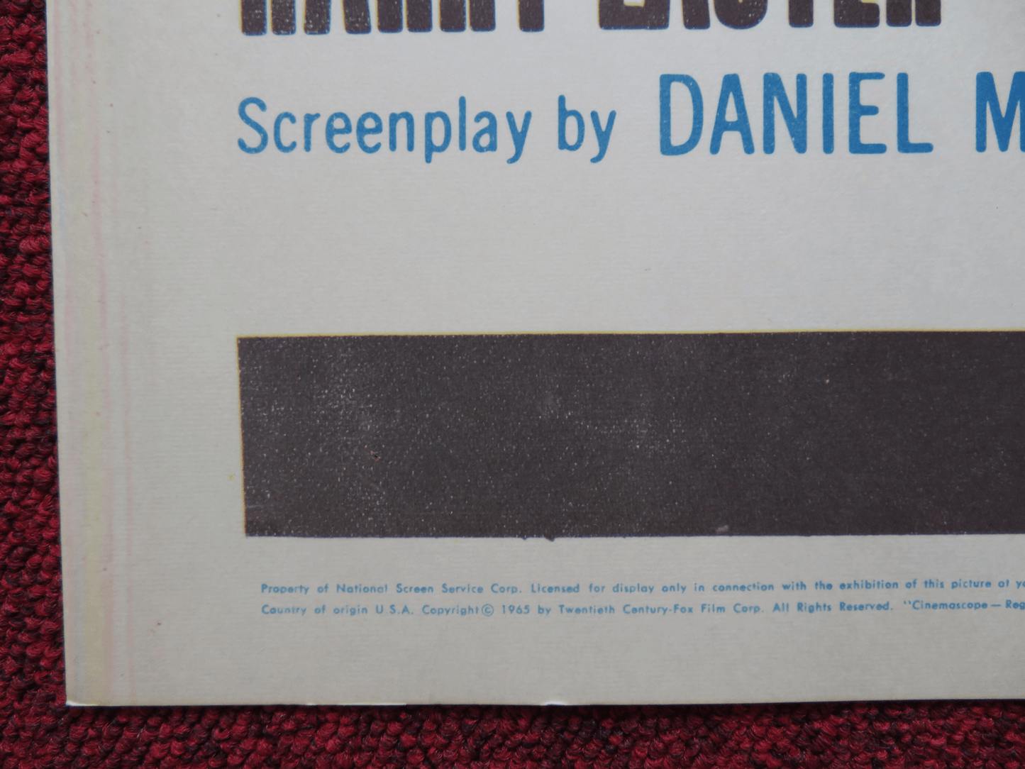 CONVICT STAGE US HALF SHEET (22"x 28") POSTER HARRY LAUTER DONALD BARRY 1965 Movie posters