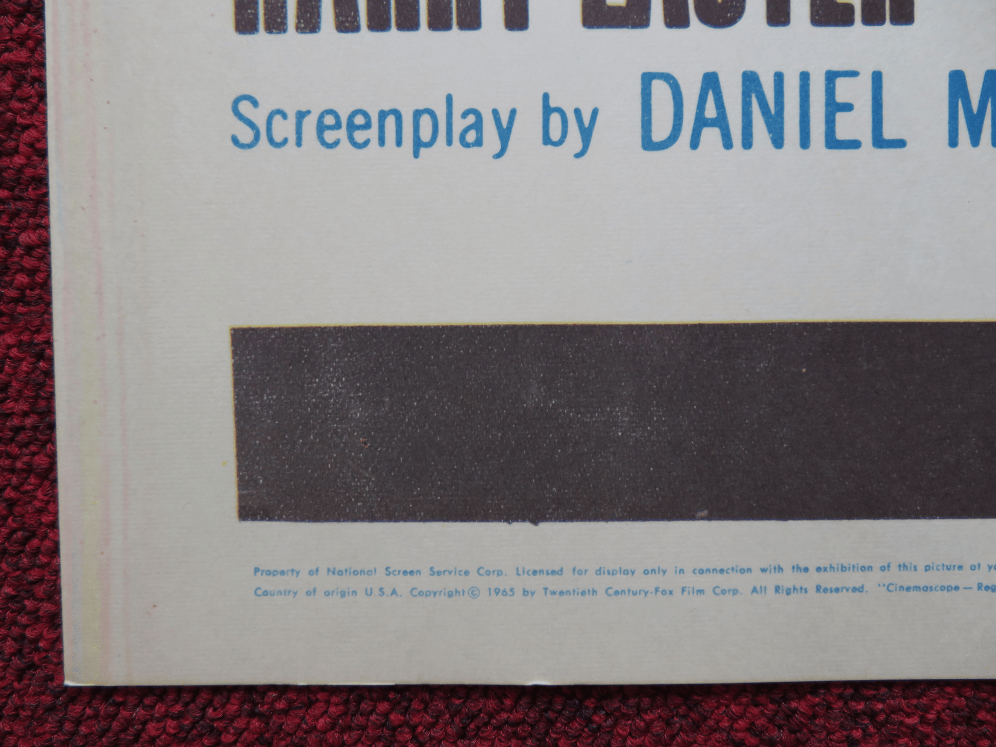 CONVICT STAGE US HALF SHEET (22"x 28") POSTER HARRY LAUTER DONALD BARRY 1965 Movie posters