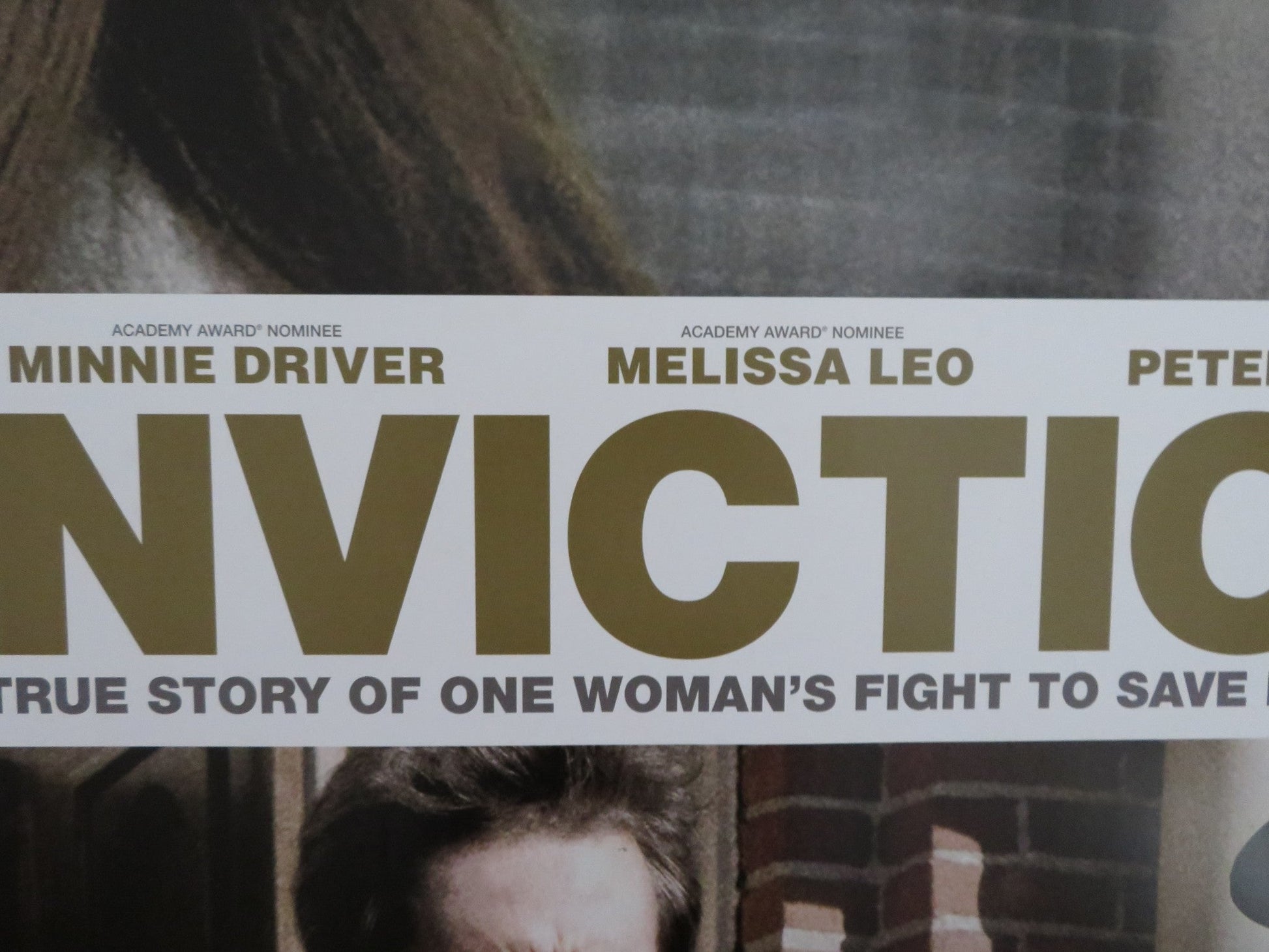 CONVICTION UK QUAD (30"x 40") ROLLED POSTER HILARY SWANK SAM ROCKWELL 2010 Rendezvous Cinema Movie posters