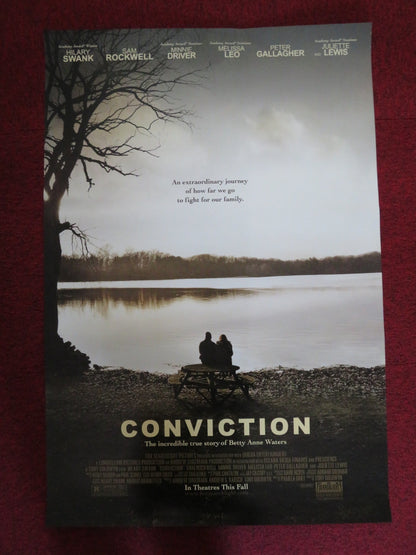 CONVICTION US ONE SHEET ROLLED POSTER HILARY SWANK SAM ROCKWELL 2010 Rendezvous Cinema Movie posters