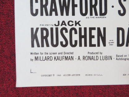 CONVICTS 4 FOLDED US ONE SHEET POSTER BEN GAZZARA STUART WHITMAN 1962 Rendezvous Cinema Movie posters