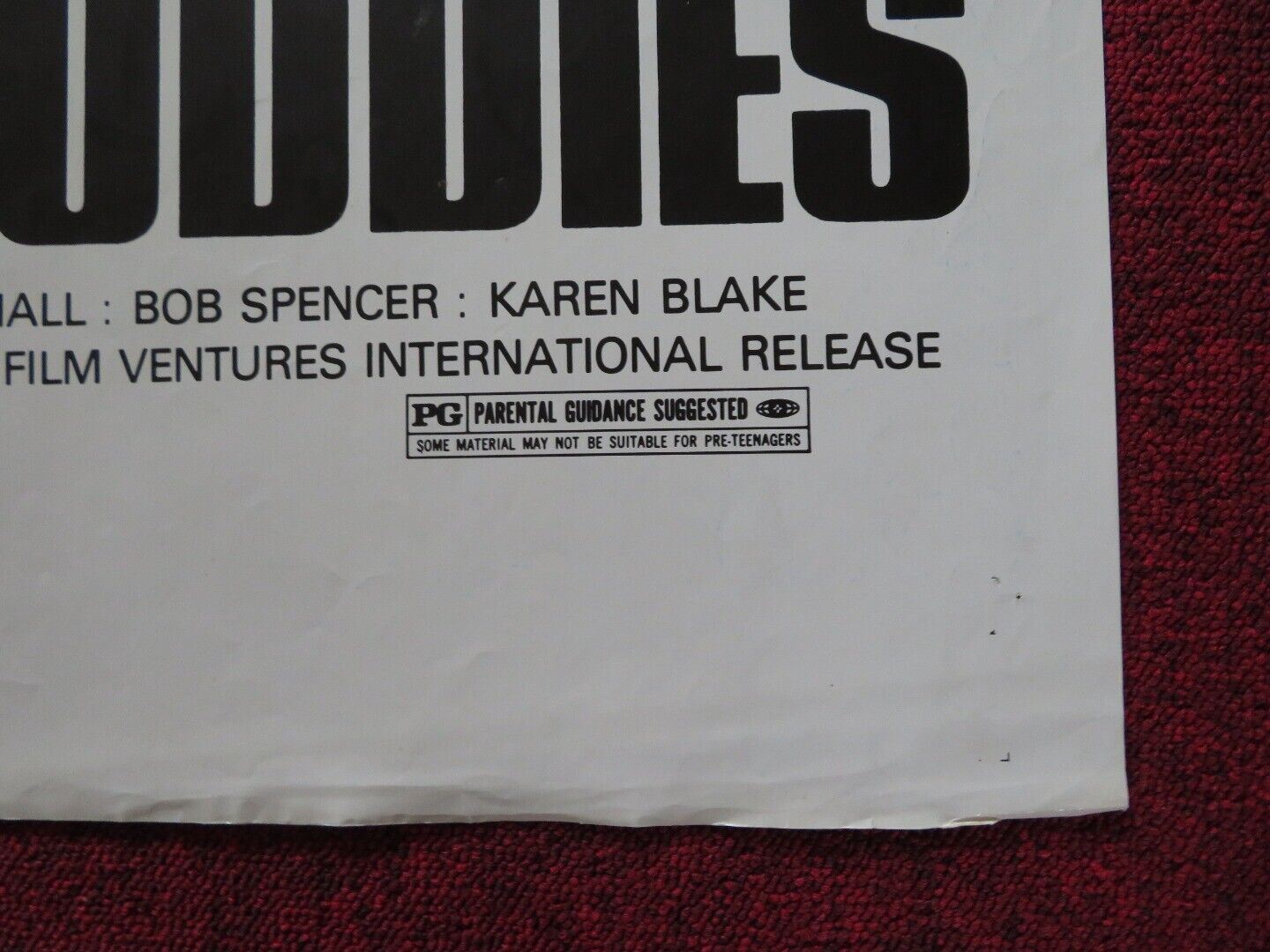 CONVOY BUDDIES FOLDED US ONE SHEET POSTER TERRENCE HALL BOB SPENCER 1977 Movie posters