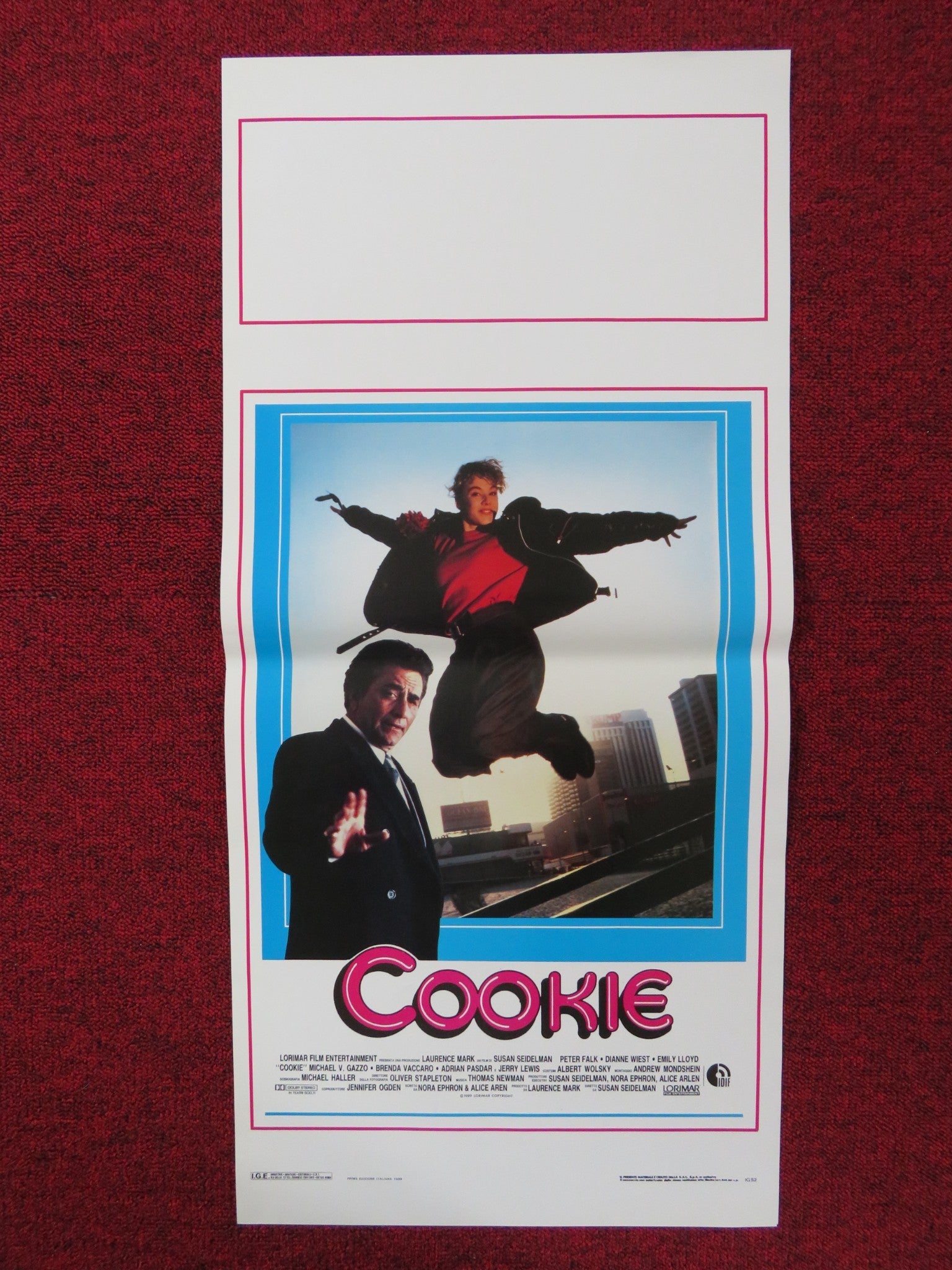COOKIE ITALIAN LOCANDINA POSTER PETER FALK DIANNE WIEST 1989 Rendezvous Cinema Movie posters