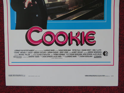 COOKIE ITALIAN LOCANDINA POSTER PETER FALK DIANNE WIEST 1989 Rendezvous Cinema Movie posters