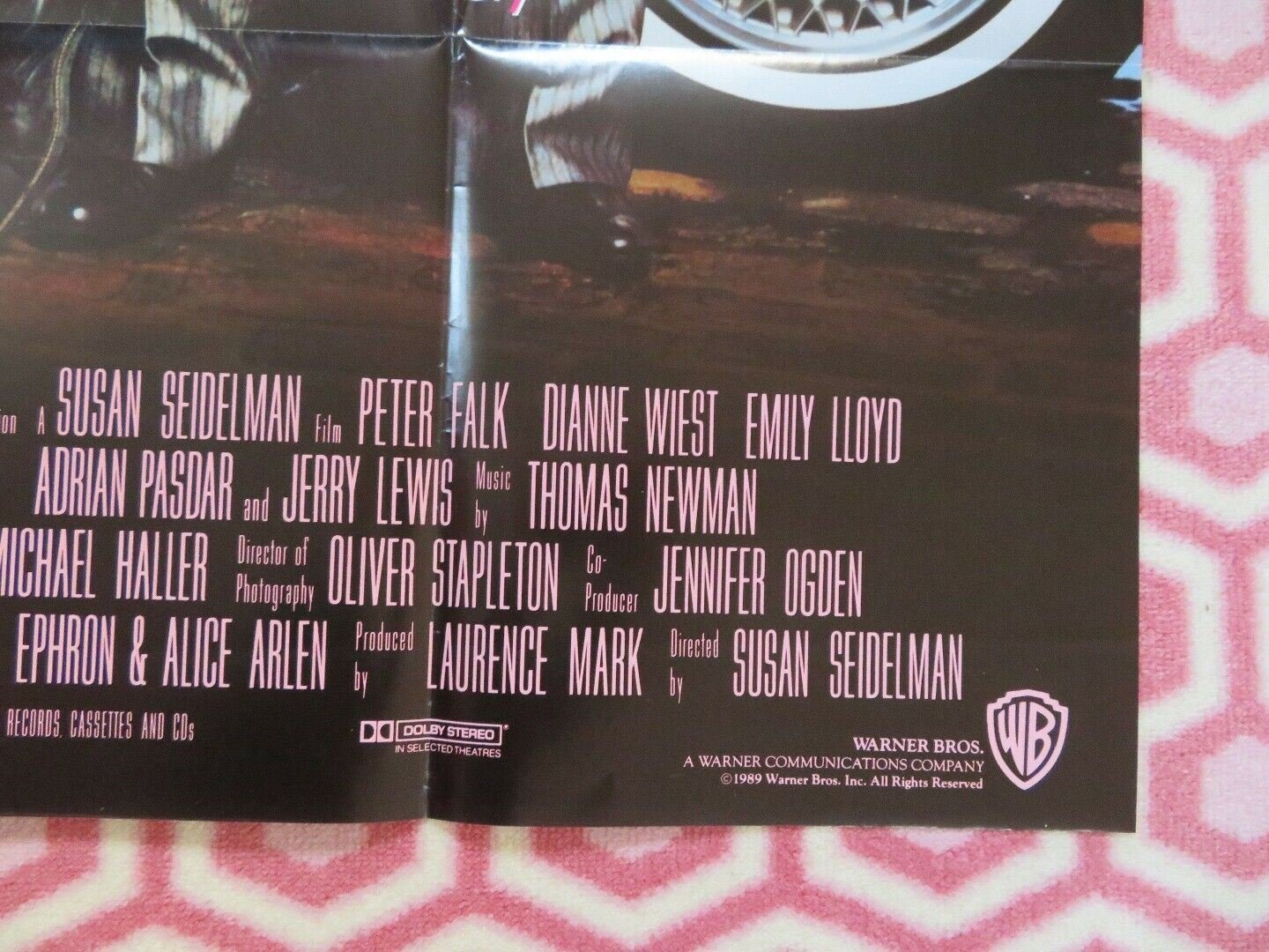 COOKIE US ONE SHEET POSTER PETER FALK DIANNE WIEST 1989 Movie posters