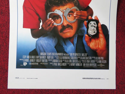 COP & 1/2 ITALIAN LOCANDINA (27.5"x13") POSTER BERT REYNOLDS RAY SHARKEY 1993 Movie posters