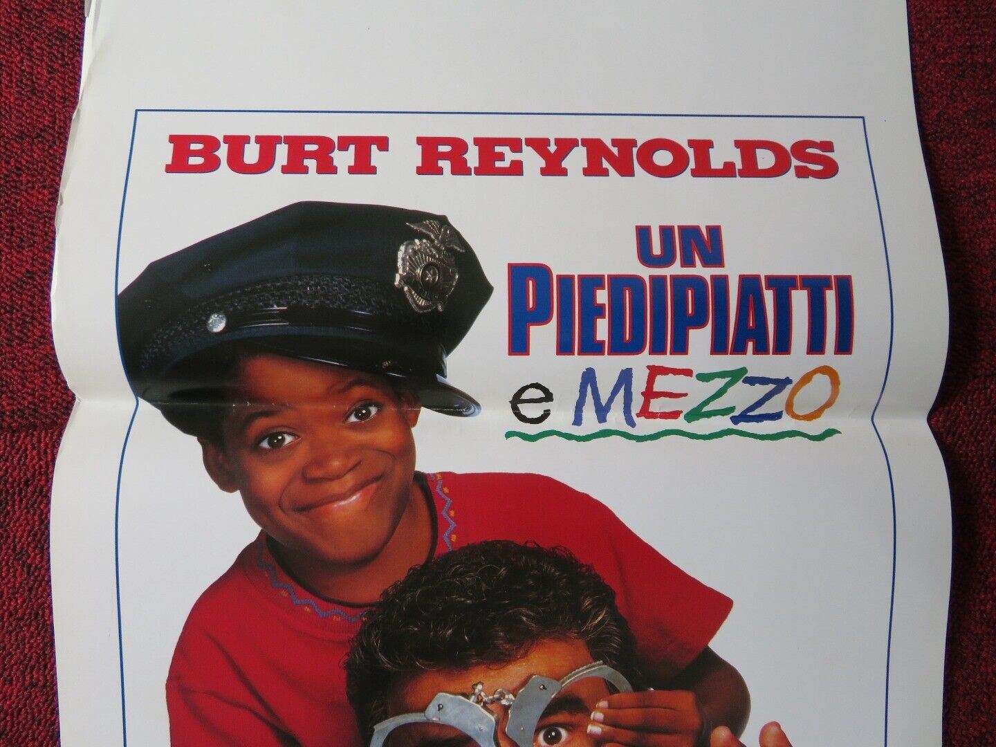 COP & 1/2 ITALIAN LOCANDINA (27.5"x13") POSTER BERT REYNOLDS RAY SHARKEY 1993 Movie posters