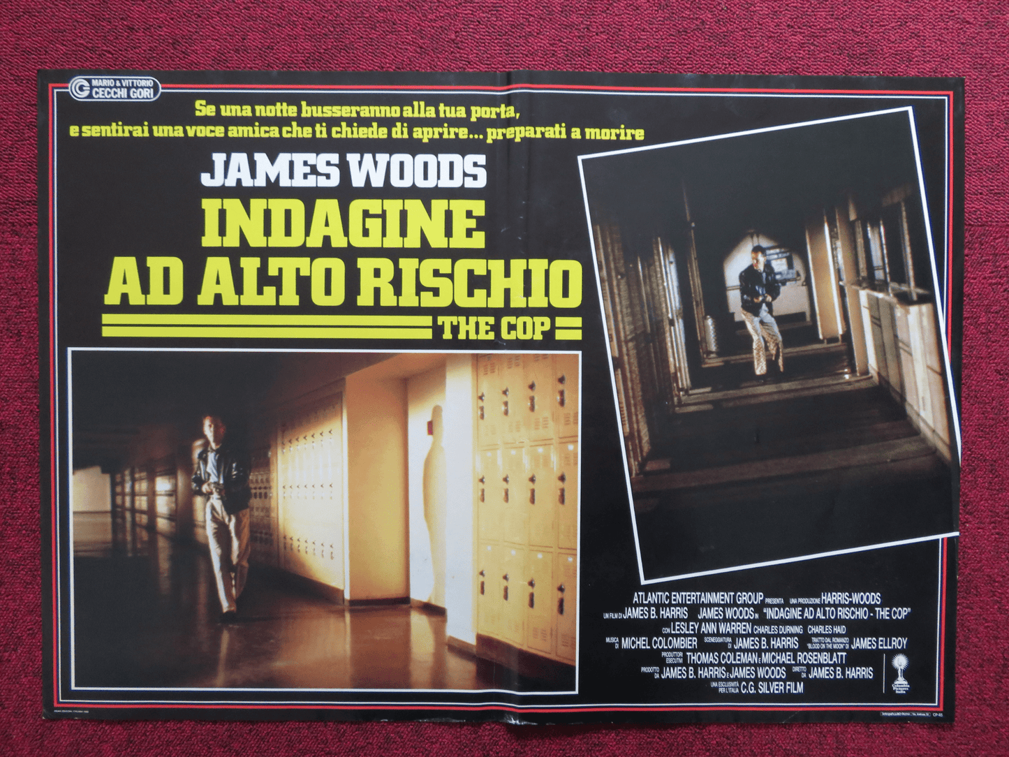 COP - A ITALIAN FOTOBUSTA POSTER JAMES WOODS LESLEY ANN WARREN 1988 Rendezvous Cinema Movie posters