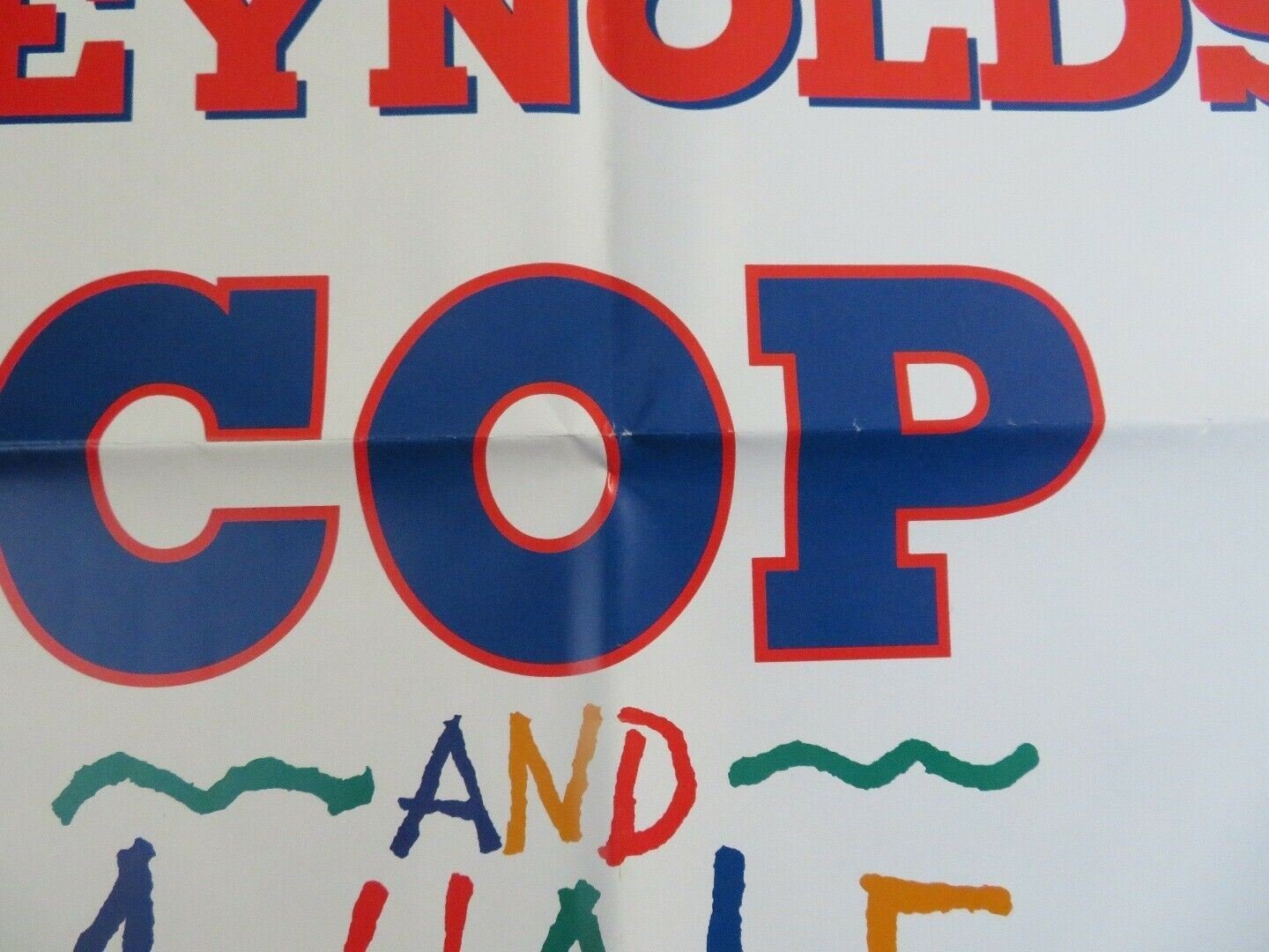 COP AND A HALF BRITISH QUAD (30"x40") POSTER BURT REYNOLDS HENRY WINKLER 1992 Movie posters