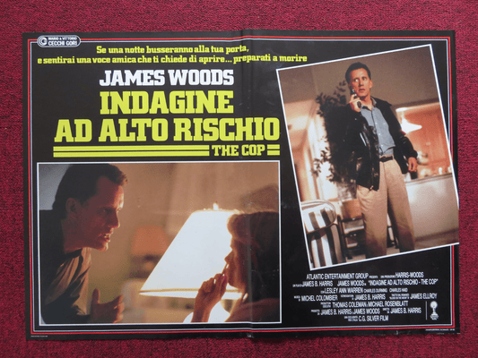 COP - C ITALIAN FOTOBUSTA POSTER JAMES WOODS LESLEY ANN WARREN 1988 Rendezvous Cinema Movie posters