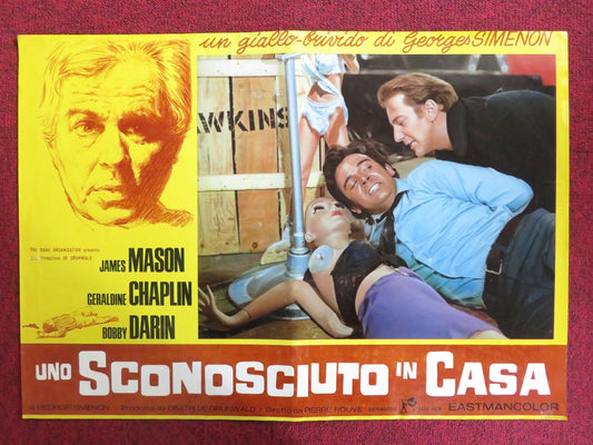 COP - OUT - B ITALIAN FOTOBUSTA POSTER JAMES MASON GERALDINE CHAPLIN 1967 Rendezvous Cinema Movie posters