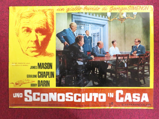 COP - OUT - C ITALIAN FOTOBUSTA POSTER JAMES MASON GERALDINE CHAPLIN 1967 Rendezvous Cinema Movie posters